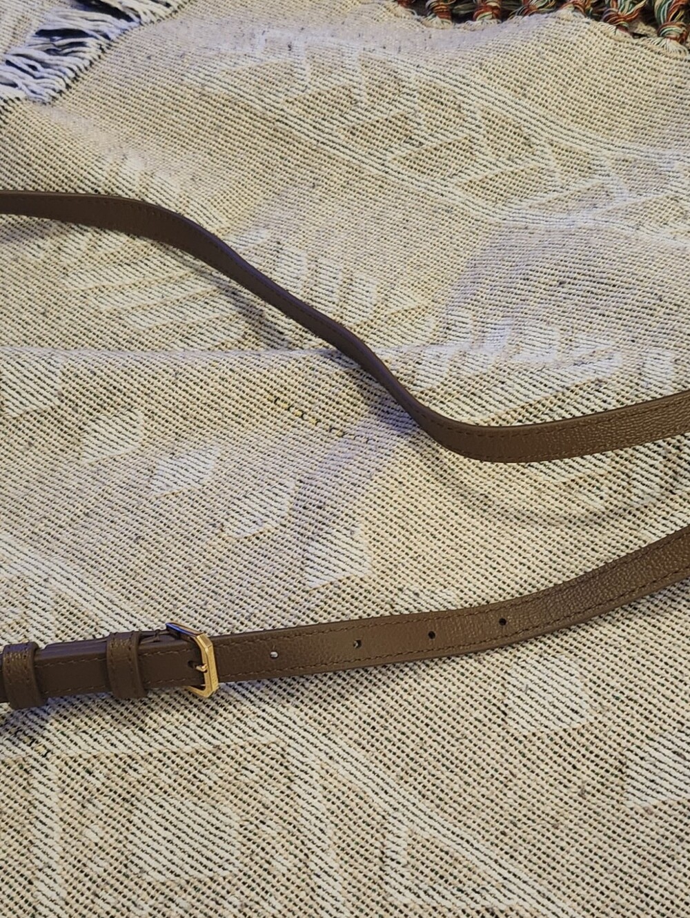 Burberry Brown and Red Check Crossbody Bag - Picture 7 of 8